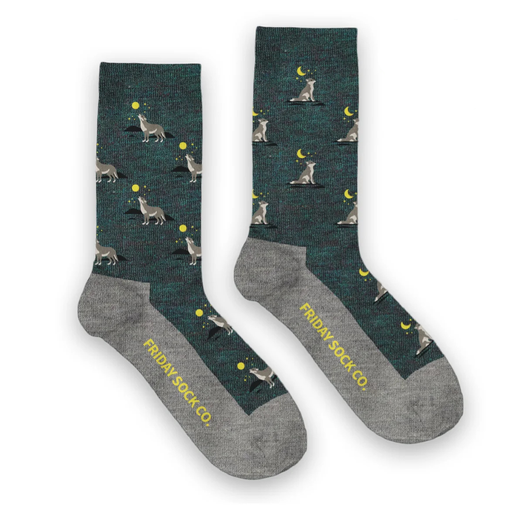 Chaussettes en coton à motif de paysage « Bouclier canadien » de Friday Sox Co