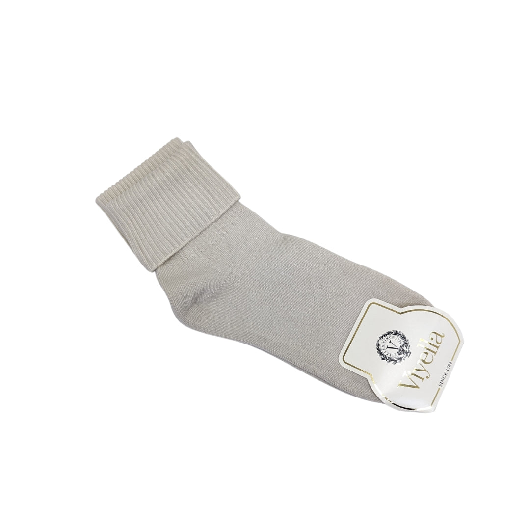 2 PAIR - Women's Roll-Down Casual Cotton Socks by Vagden (CLEARANCE)