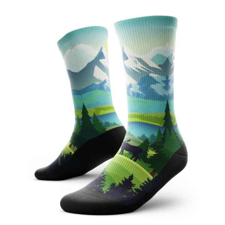 "Wilderness" Performance Crew Running Socks by Outway
