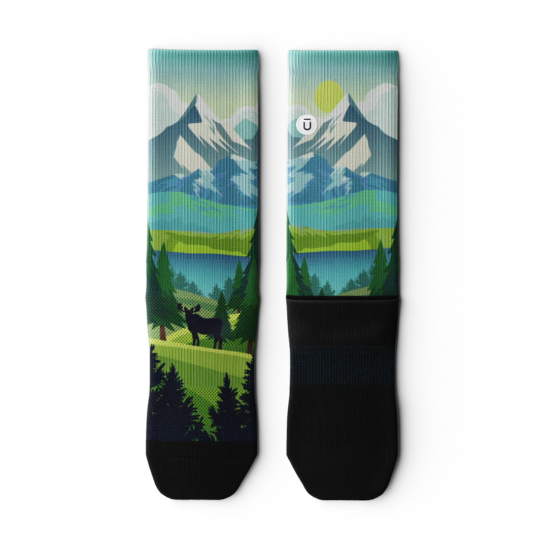 "Wilderness" Performance Crew Running Socks by Outway