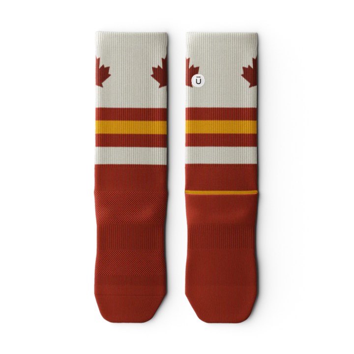"Retro Canada" Performance Crew Running Socks by Outway