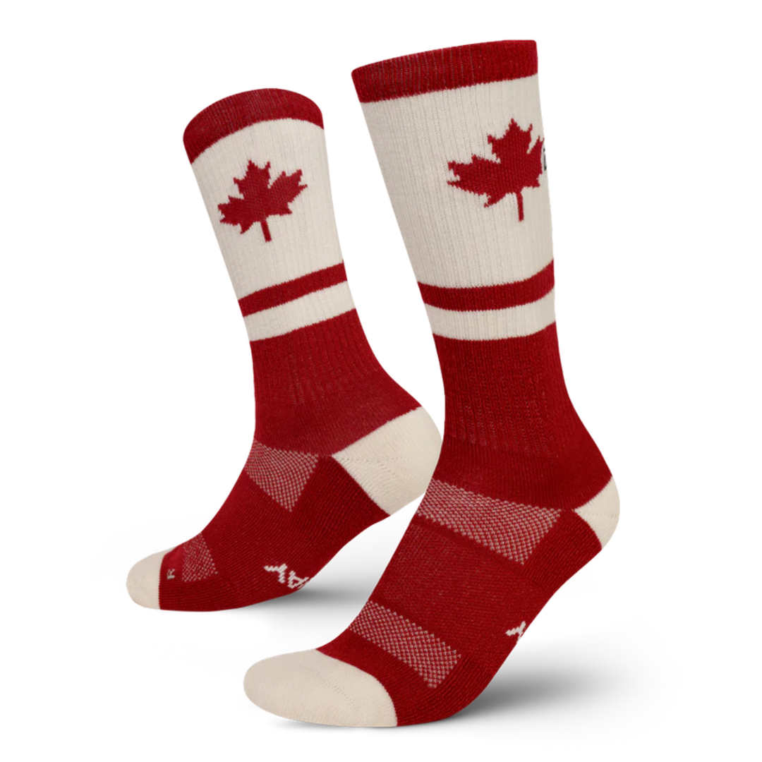 "Canuck" Merino Crew Running Socks by Outway