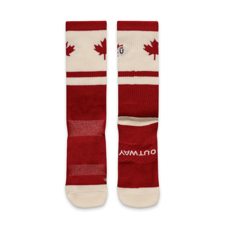 "Canuck" Merino Crew Running Socks by Outway