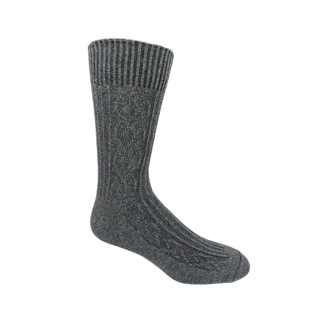Ribbed Cable-Knit Casual Cotton Socks by Vagden (CLEARANCE)