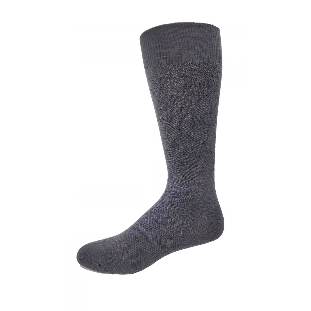 "Square Illusion" Cotton Diabetic Socks by Wellness - Large