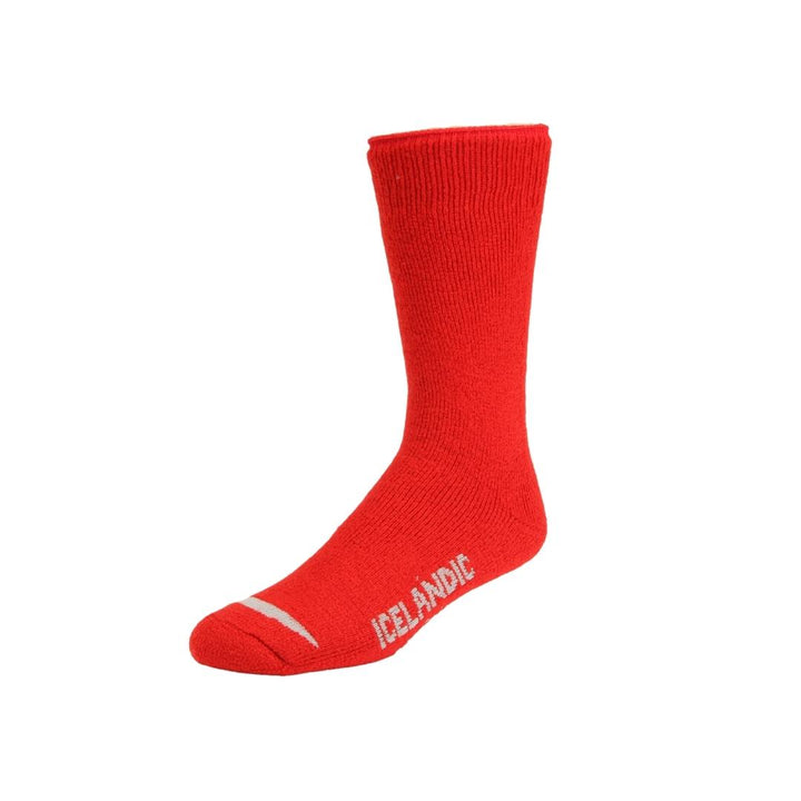 Red thermal sock for winter