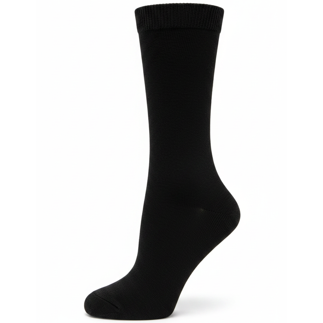 Chaussettes diabétiques côtelées en coton par Wellness - Grande 