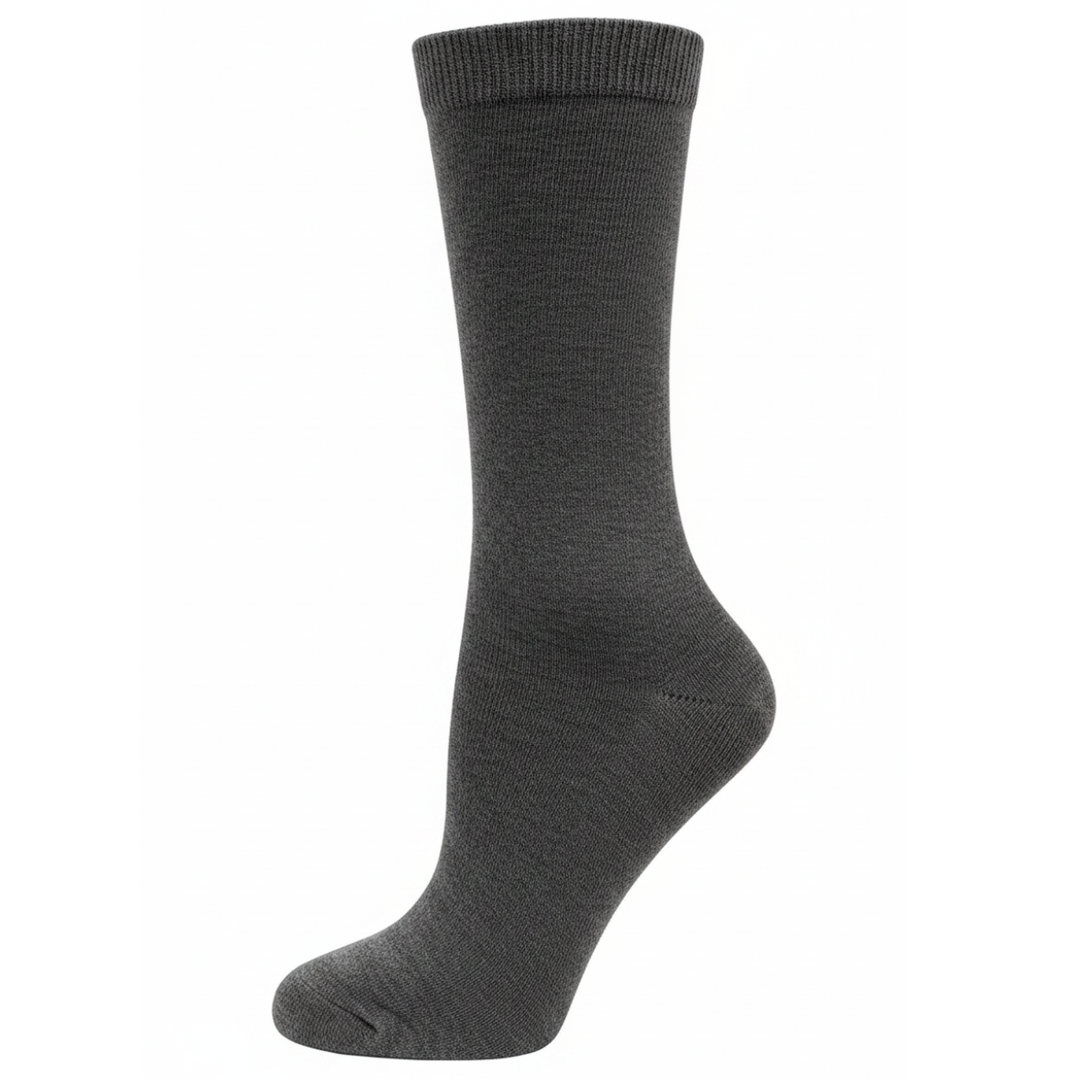 Chaussettes diabétiques côtelées en coton par Wellness - Grande 