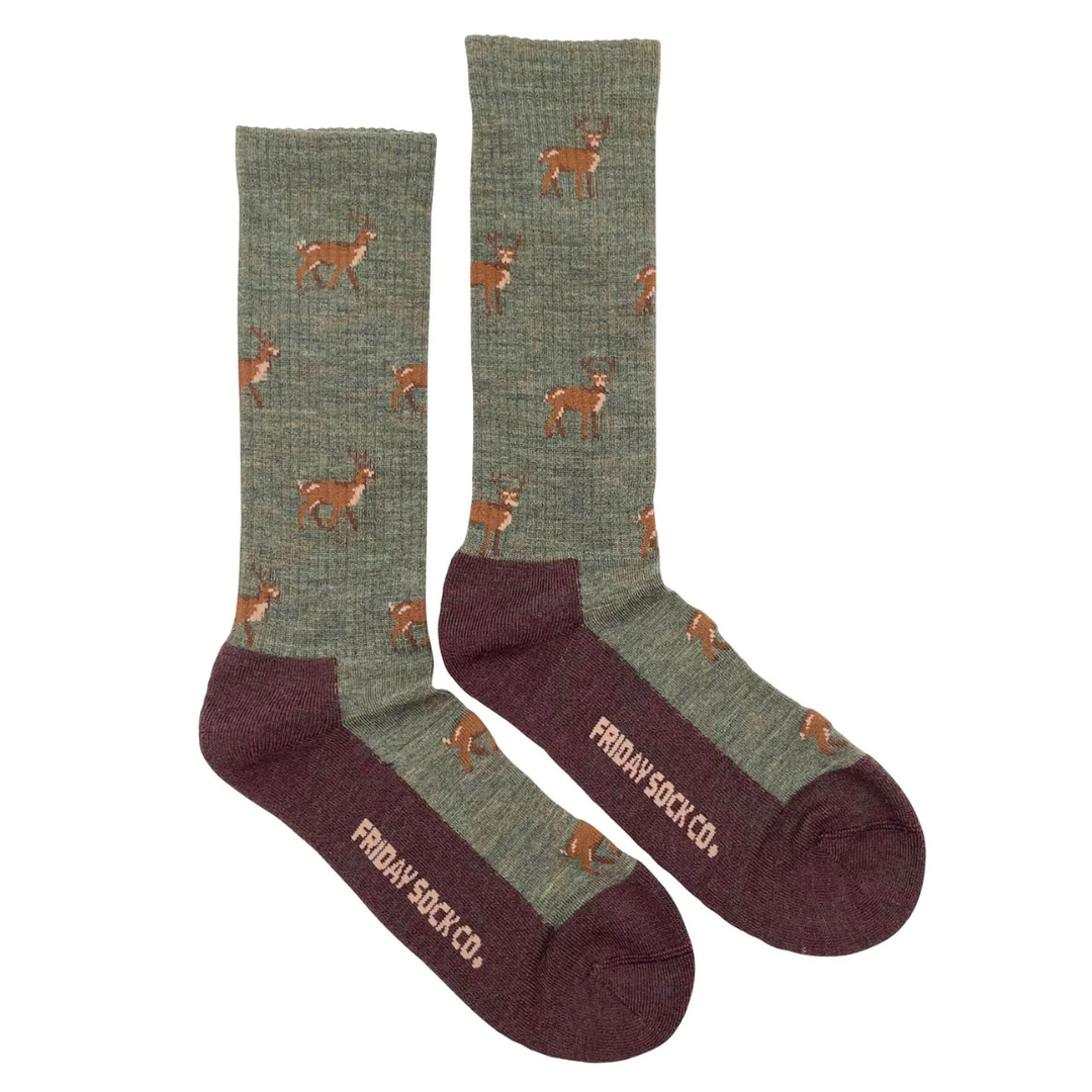 Chaussettes en coton à motif de paysage « Bouclier canadien » de Friday Sox Co