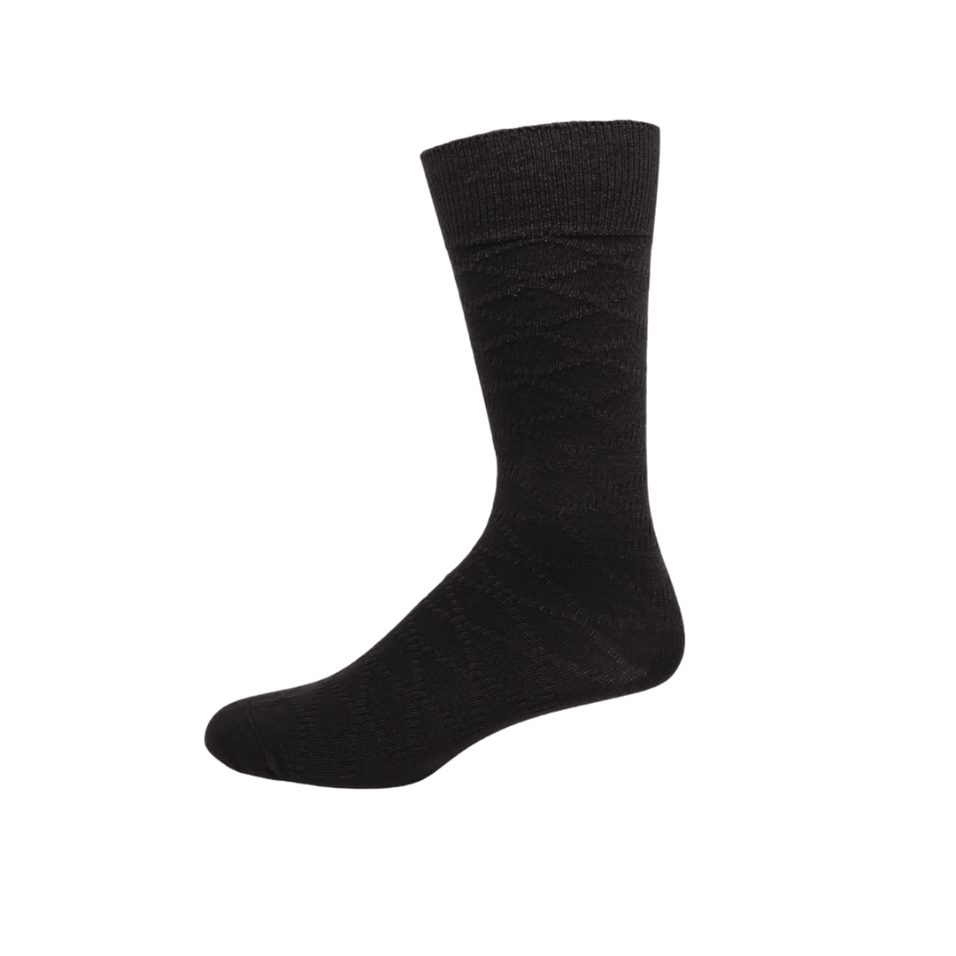 Chaussettes pour diabétiques « Links Argyle » en bambou de Wellness - Taille L