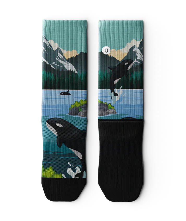 "Vancouver" Performance Crew Running Socks by Outway