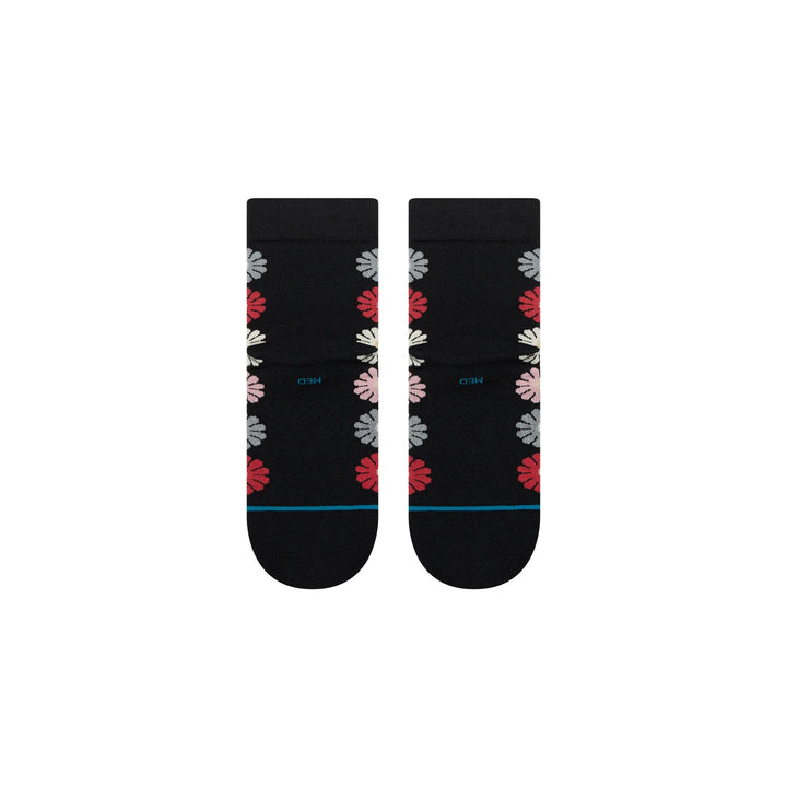 "Daisies" Combed Cotton Blend Quarter Socks by Stance - Women's