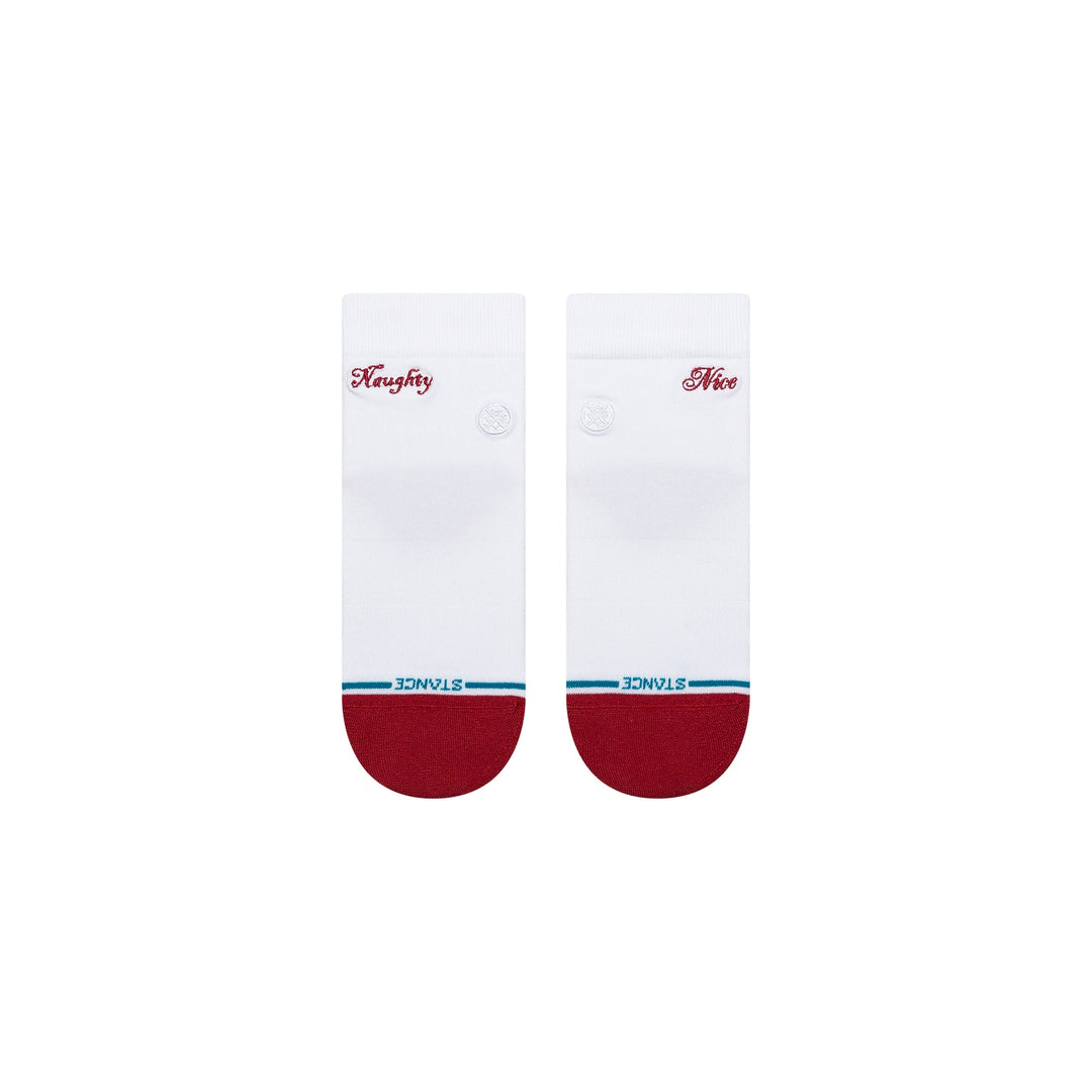 "Naughty or Nice Quarter" Combed Cotton Socks by Stance- Women's