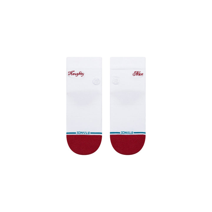 "Naughty or Nice Quarter" Combed Cotton Socks by Stance- Women's