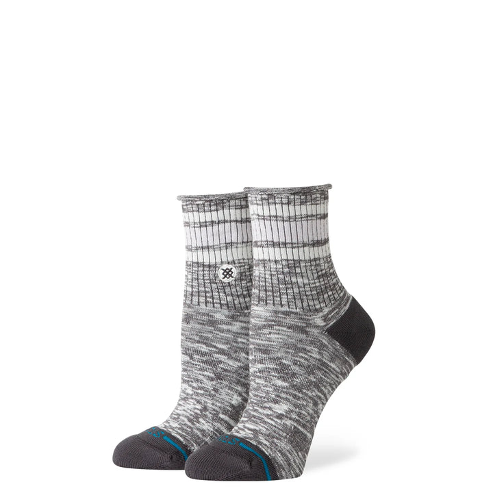"Rolled Boyd Socks" Combed Cotton Blend Quarter Socks by Stance  - Women's