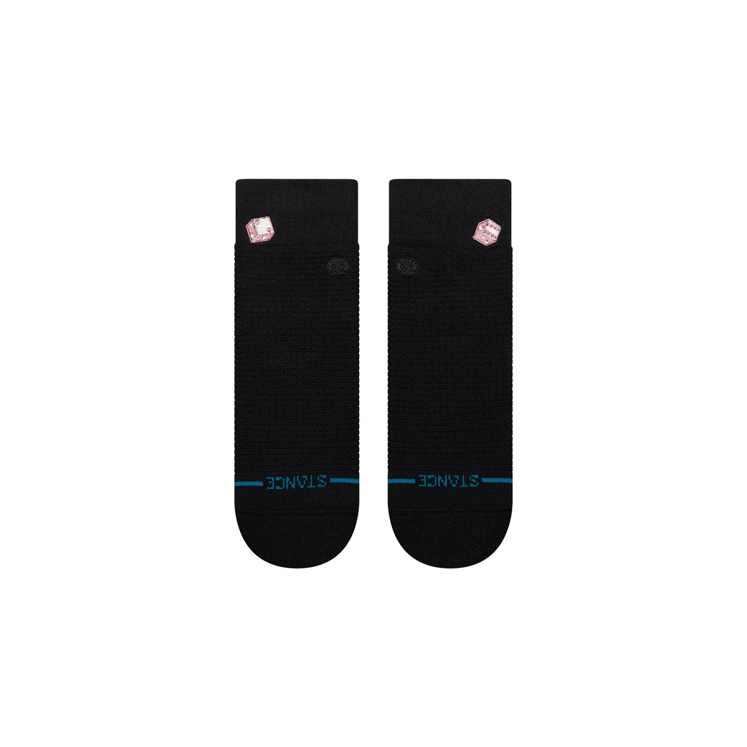 "Dicey Waffle" Combed Cotton Blend Quarter Socks by Stance - Women's