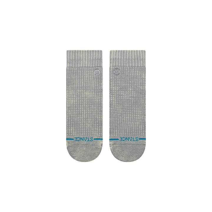 "Solid Waffle Quarter" Combed Cotton Socks by Stance- Women's