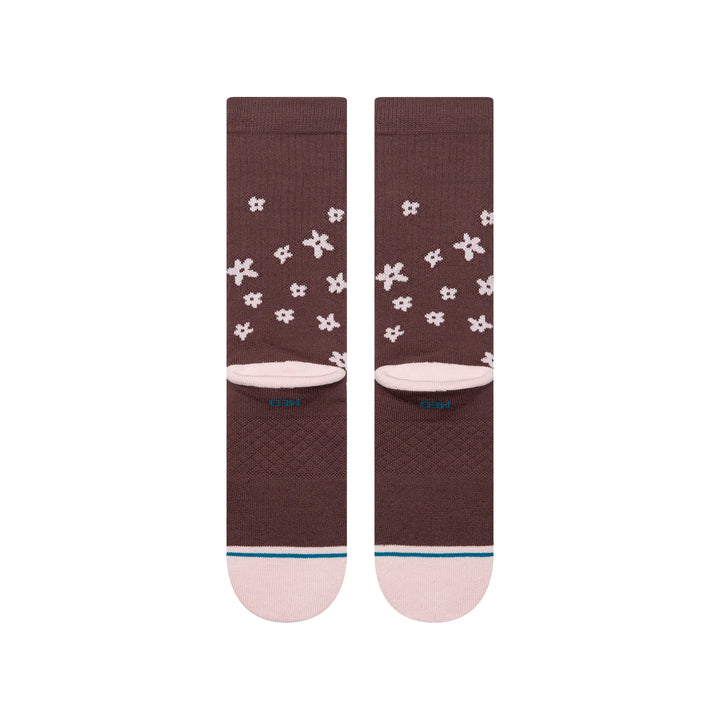 "Floral Dreams" Combed Cotton Casual Crew Socks by Stance- Women's