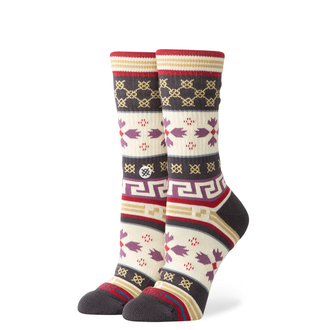 "Tis The Season" Combed Cotton Casual Crew Socks by Stance- Women's