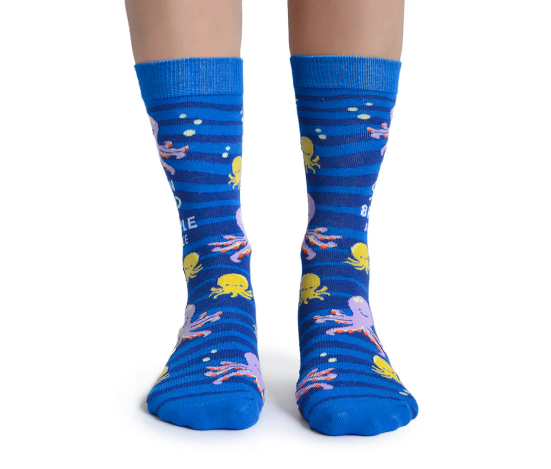 Chaussettes en coton « Obscene Octopus » par Uptown Sox 