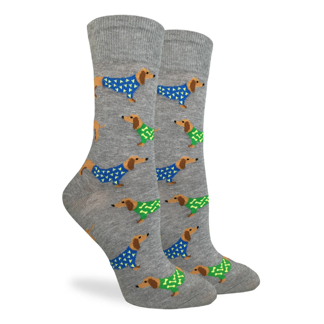 Chaussettes en coton « Wiener Dog » par Good Luck Sock