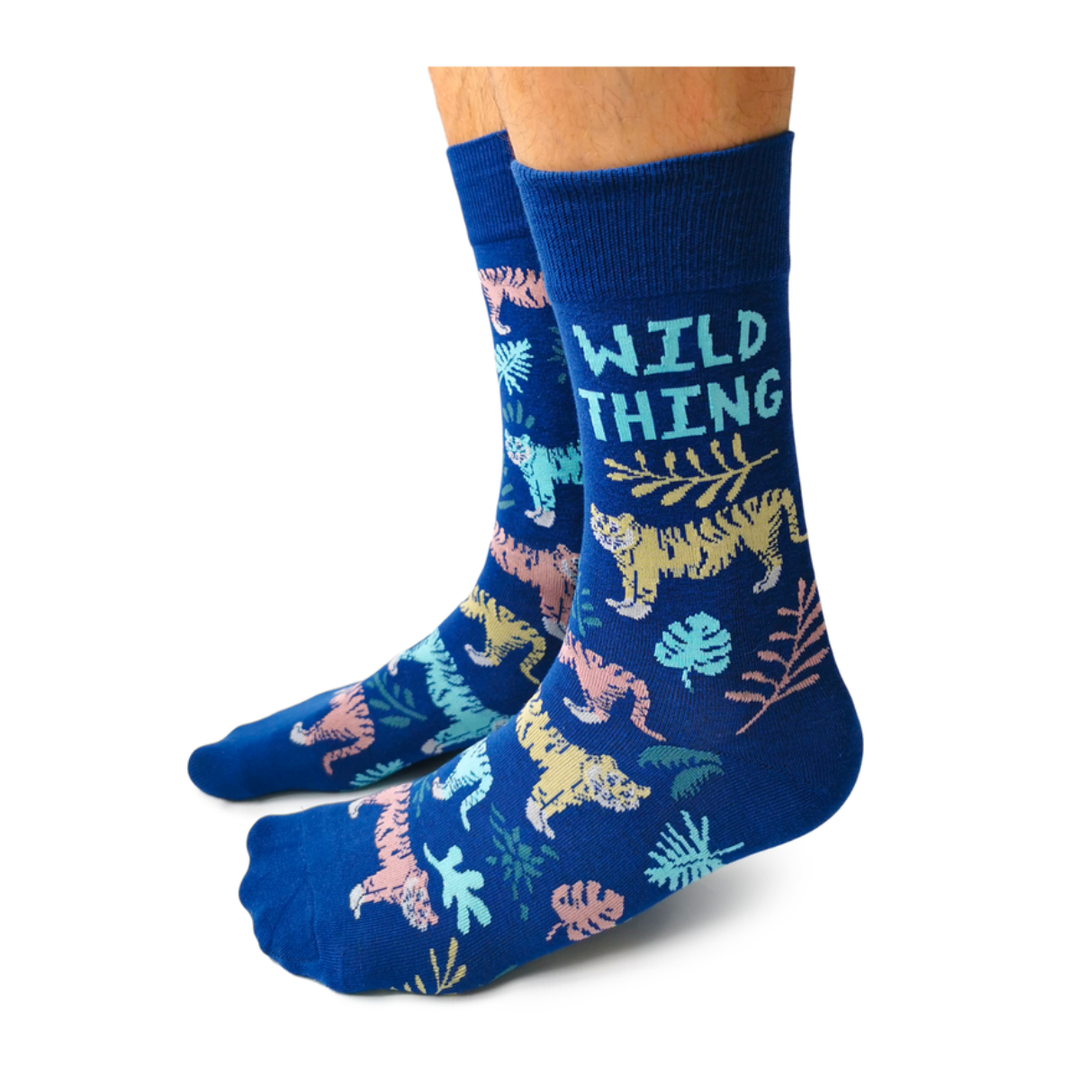 Chaussettes en coton « Wild Things » par Uptown Sox - VENTE 
