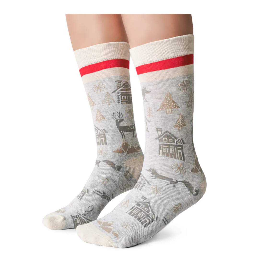 Chaussettes en coton « Winter Wonderland » par Uptown Sox 