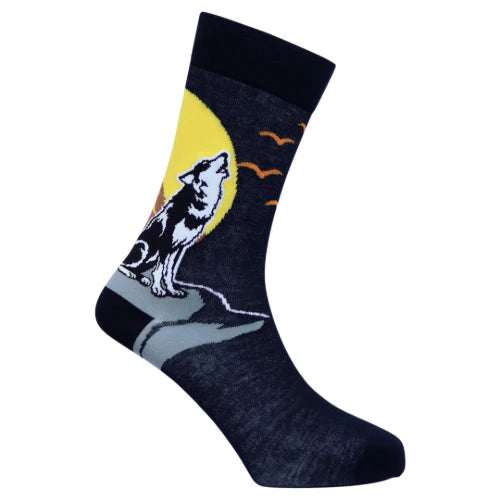 "Wolfie" Bamboo Crew Socks By Sexy Socks