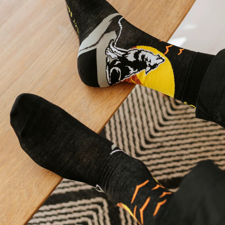 "Wolfie" Bamboo Crew Socks By Sexy Socks