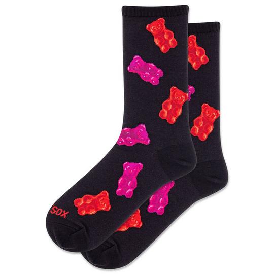 "Gummy Bears" Crew Socks by Hot Sox - Medium