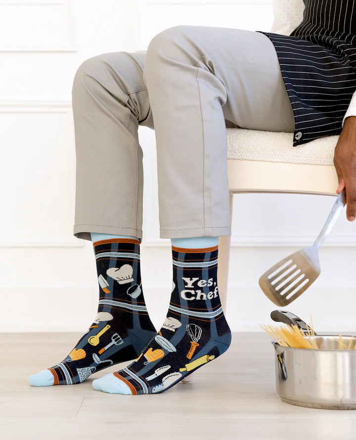 Chaussettes en coton « Grill Master » améliorées par Uptown Sox - Grande 