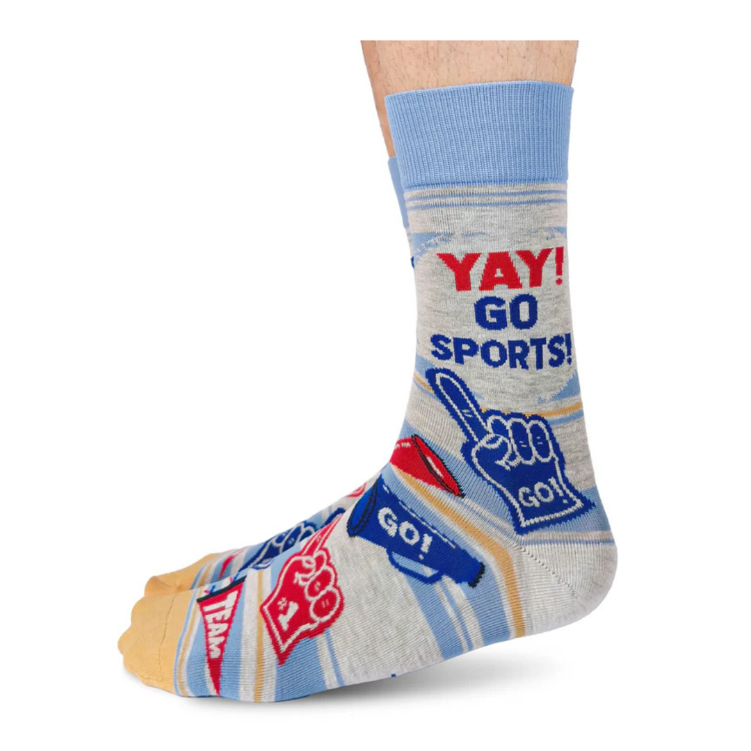 Chaussettes en coton canadiennes « Go Sports! » par Uptown Sox