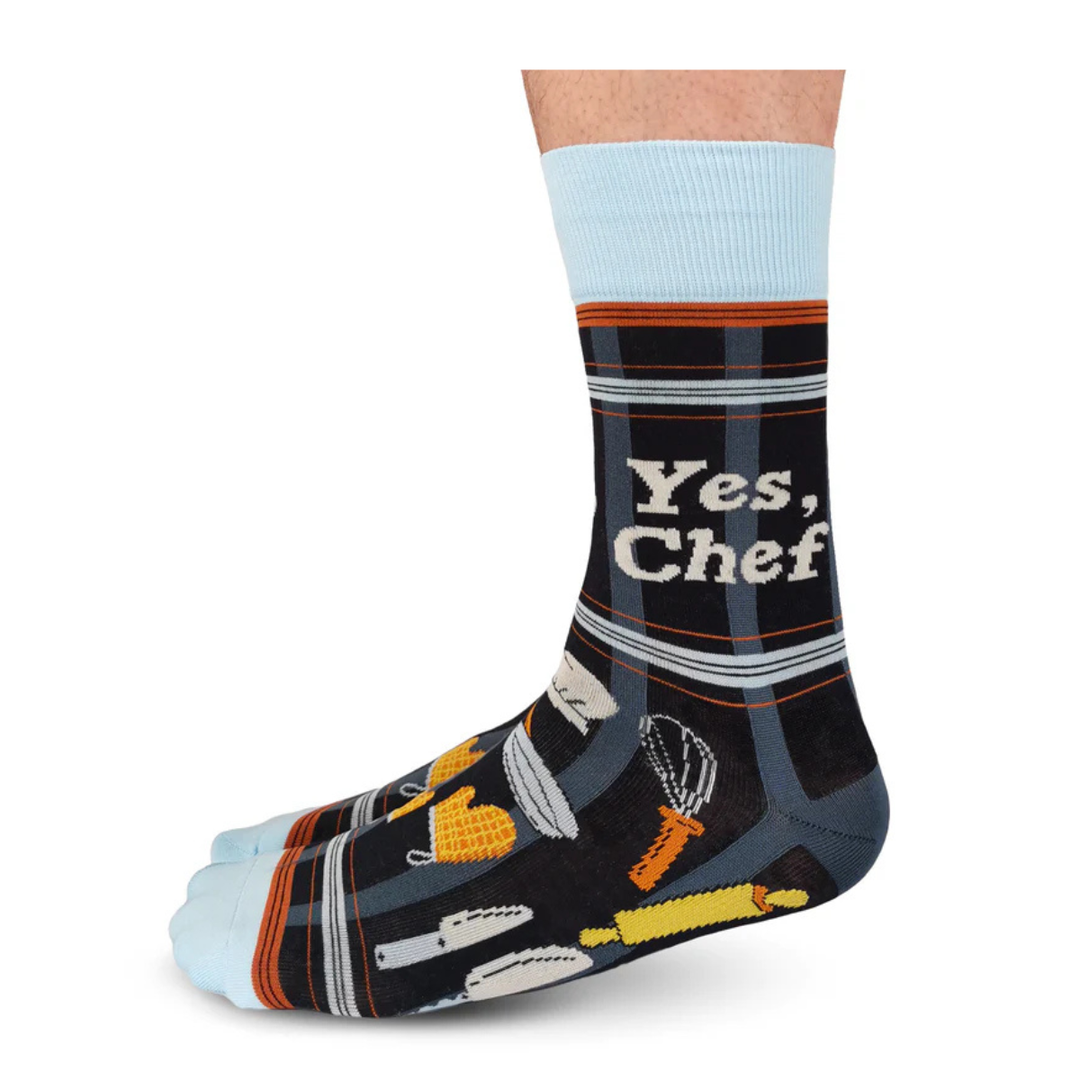 Chaussettes en coton « Grill Master » améliorées par Uptown Sox - Grande 