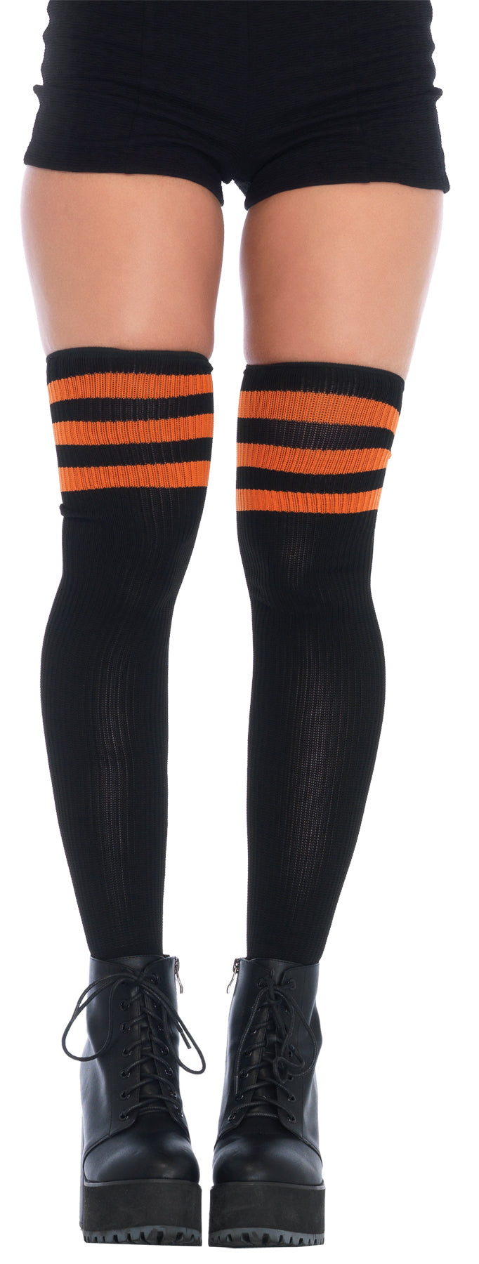 Athletic Ribbed Thigh High Socks from Leg Avenue