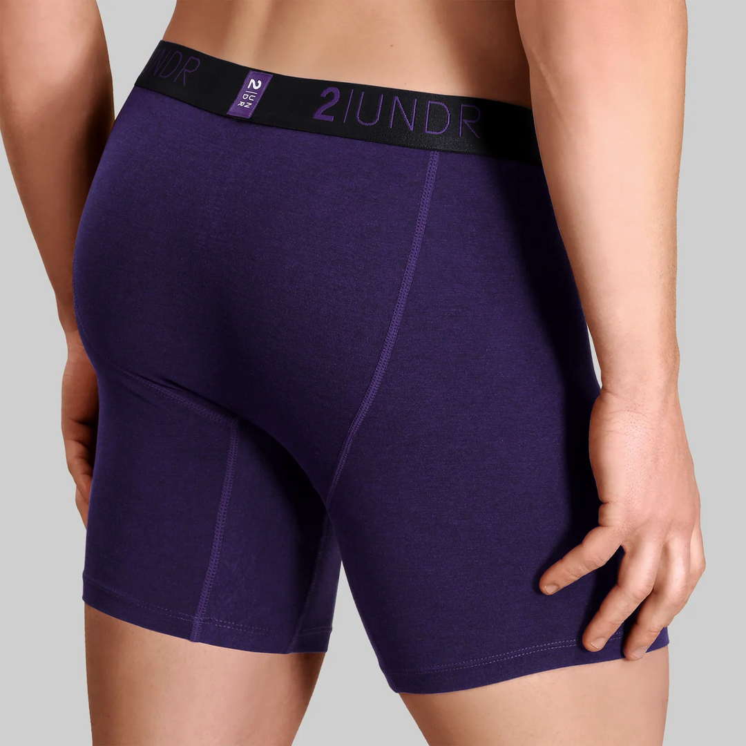 "Amethyst" Swing Shift 6" Boxer Brief by 2UNDR