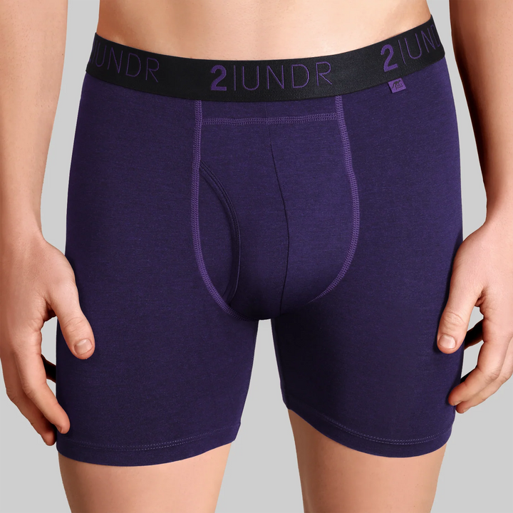 "Amethyst" Swing Shift 6" Boxer Brief by 2UNDR