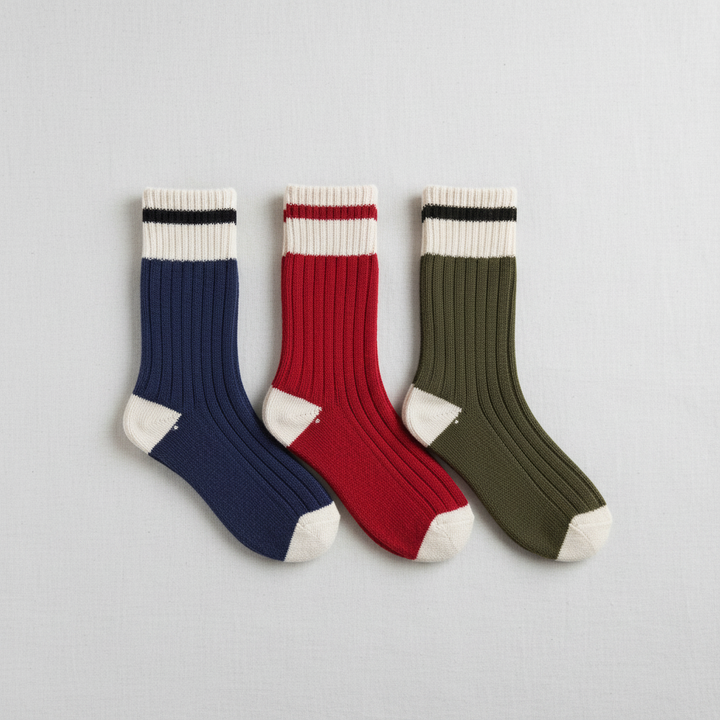 J.B. Field's Casual Colourful Wool Cabin Sock
