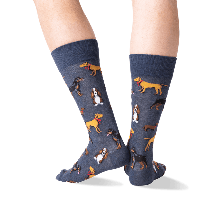 Chaussettes en coton « Multi Dogs » par Hot Sox - Taille L 