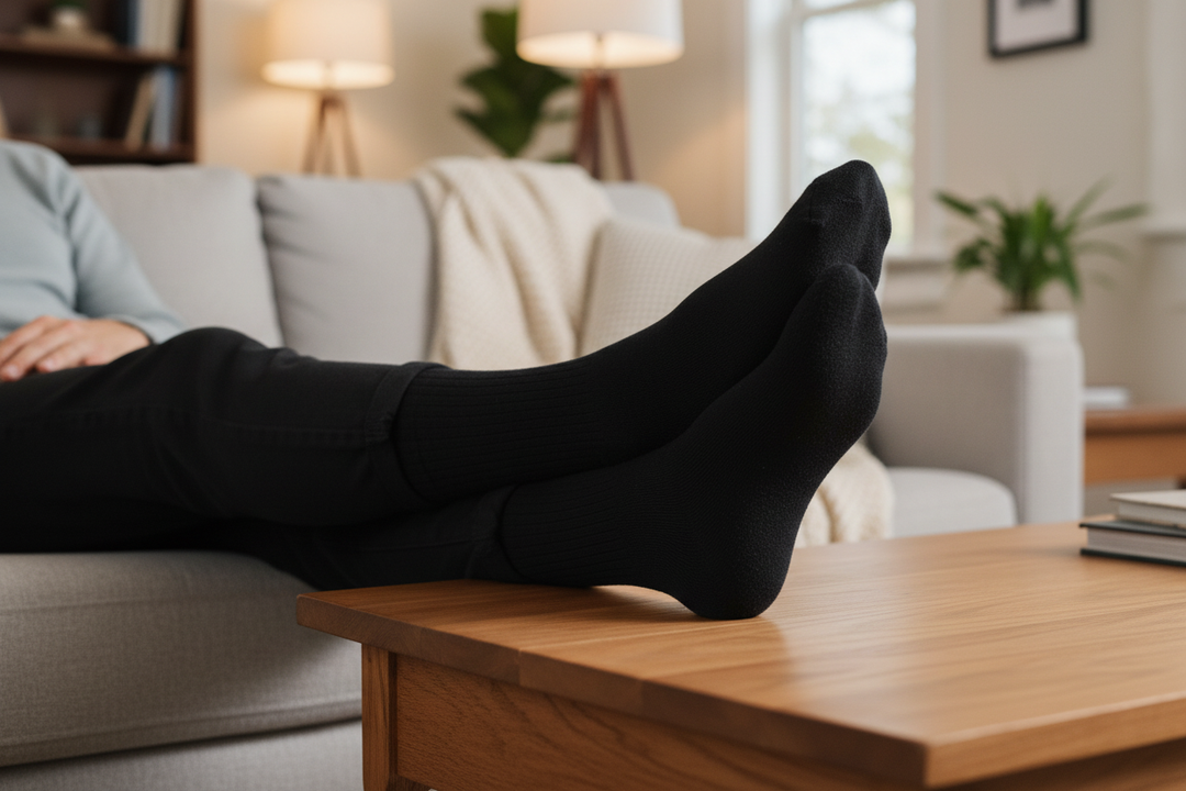 Black Diabetic Sock Home Lifestyle