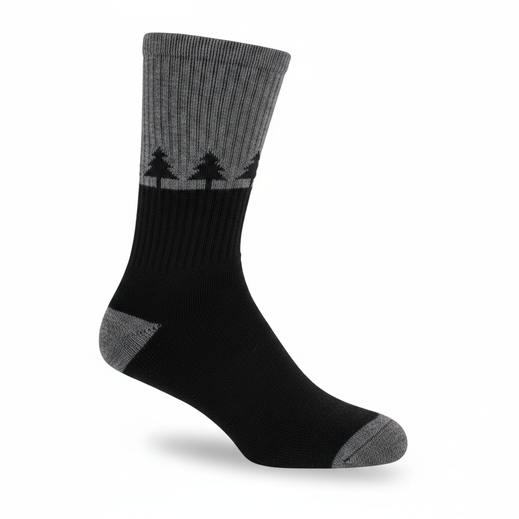 Black Pine Tree Hiking Sock