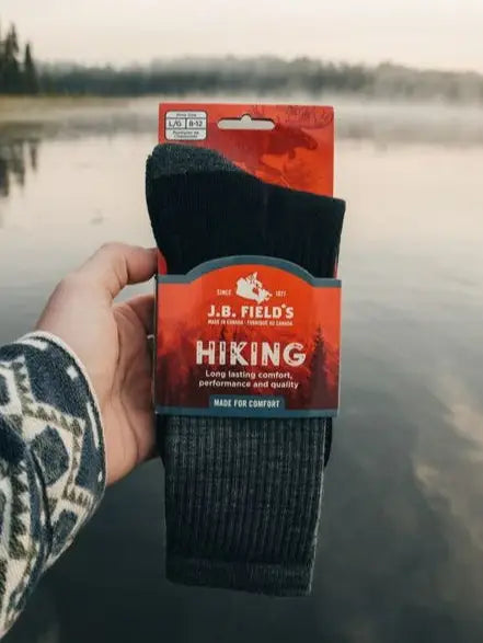 Chaussettes de randonnée Boreal en laine mérinos 75 % de JB Field - NOUVEAU DESIGN