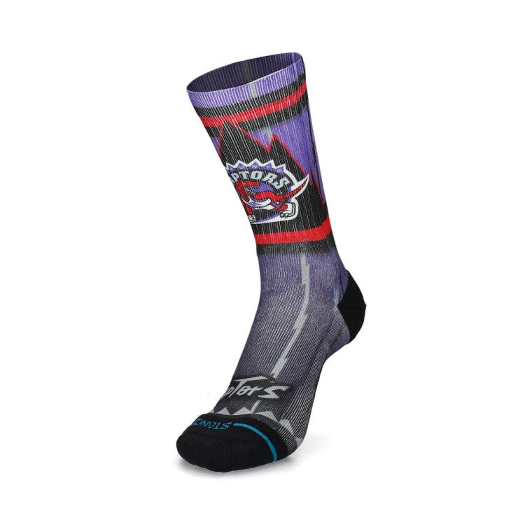 Chaussettes mi-mollet en coton peigné brodé « Toronto Raptors 99 Wave » 