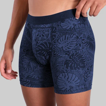 "Coastal Blue" Swing Shift 6" Boxer Brief by 2UNDR