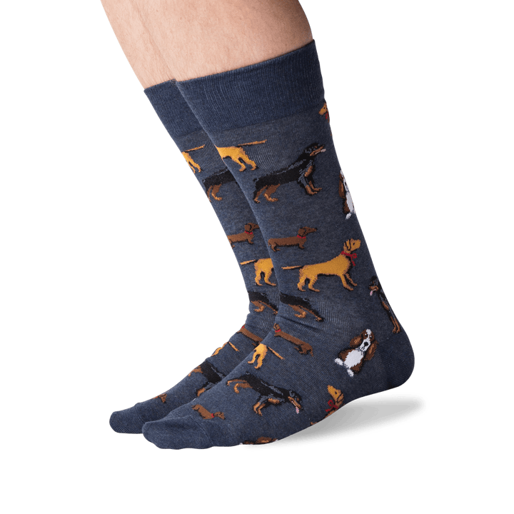 Chaussettes en coton « Multi Dogs » par Hot Sox - Taille L 