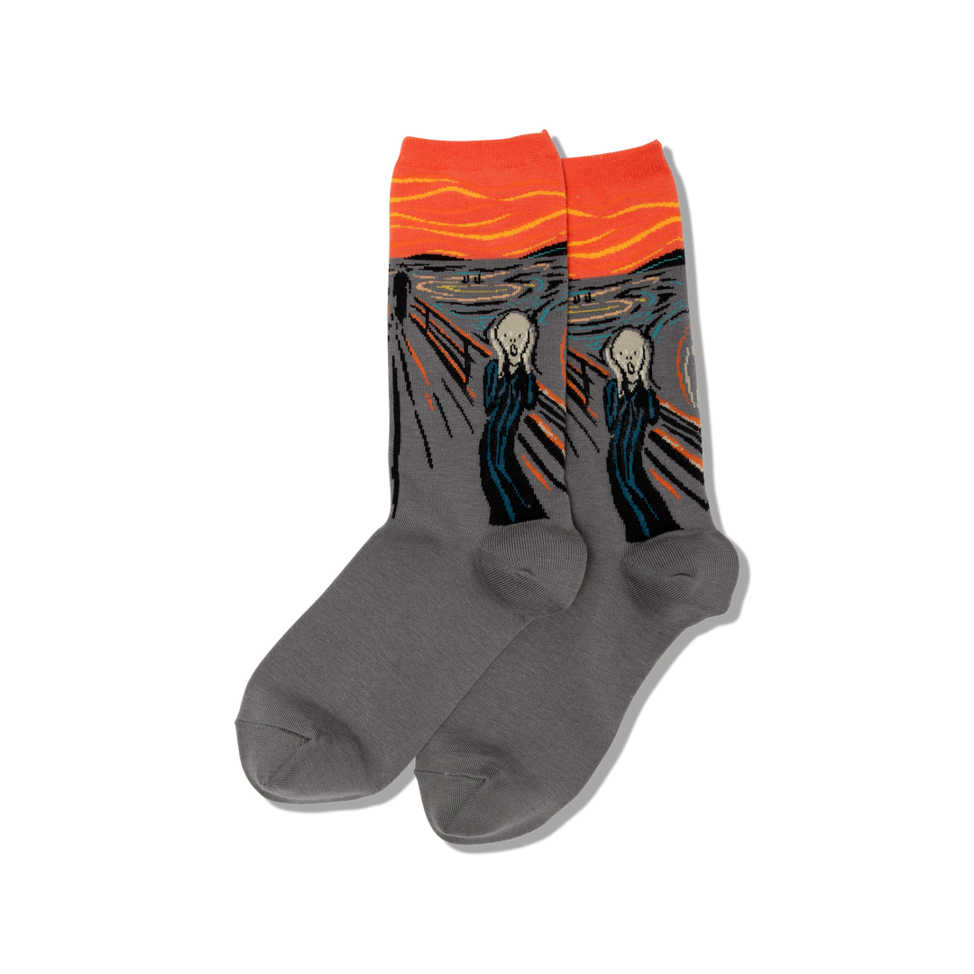 Chaussettes en coton « Munch's The Scream » par Hot Sox