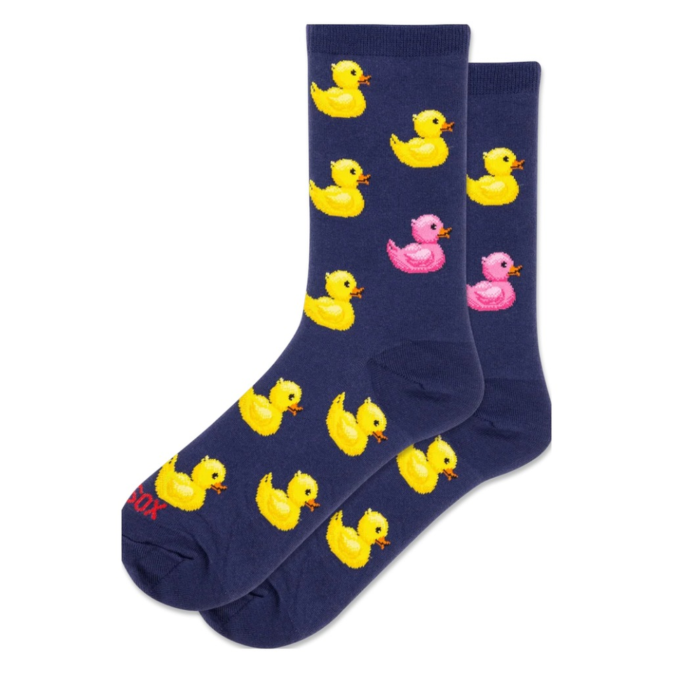 Chaussettes en coton « Rubber Ducks » de Hot Sox - Medium