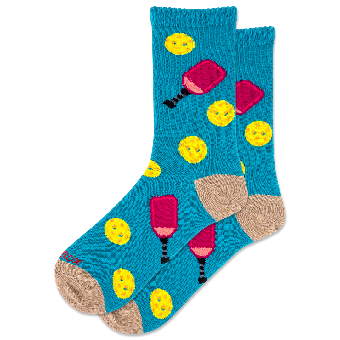 Chaussettes mi-mollet en coton « Pickleball » par Hot Sox 
