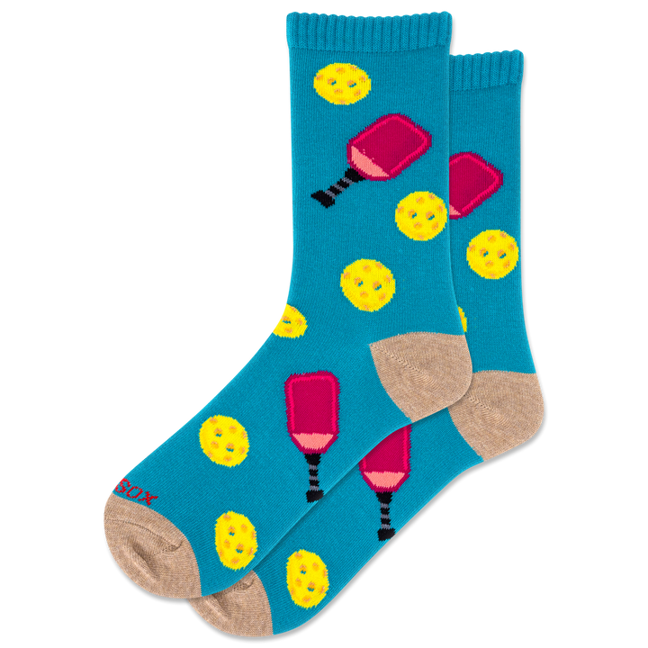 Chaussettes mi-mollet en coton « Pickleball » par Hot Sox 