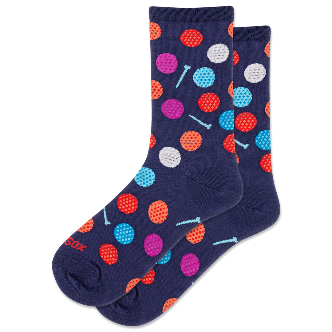 "Golf" Crew Socks by Hot Sox - Medium
