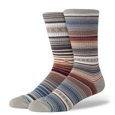Stance "Curren" Striped Combed Cotton Blend Socks